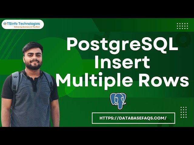 How to insert more than one rows in PostgreSQL | Insert Multiple rows in PostgreSQL