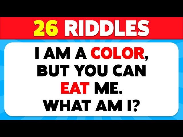 ONLY A GENIUS CAN SOLVE THESE RIDDLES  Brain Teasers & Riddle Quiz 