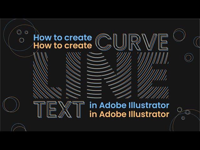 Illustrator Trick : Curve Line, Scratch Lines, Multi-Lines Text Effect in 20 Second