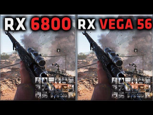 RX 6800 vs RX VEGA 56 Benchmark – 59 Tests