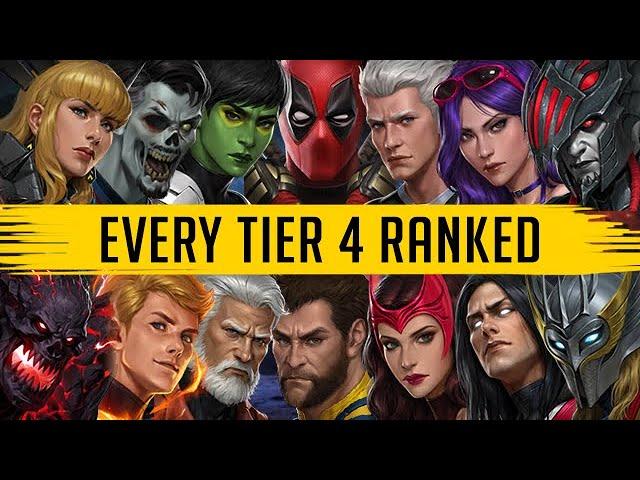 ALL T4 RANKED BEST TO WORST (March, 2025) - Marvel Future Fight