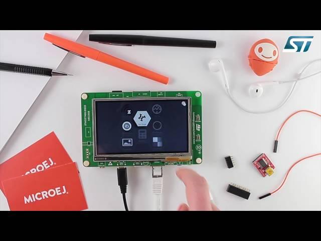 Powered by MicroEJ  - Application Store Demo on STM32F746-DISCO