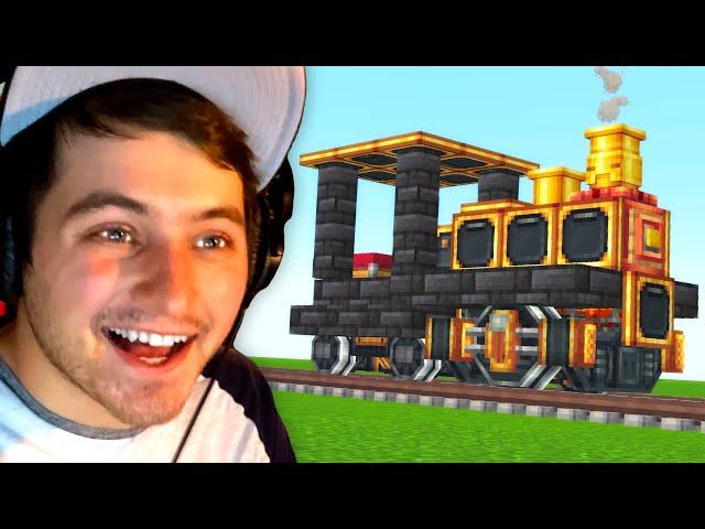 I Built a Working Train in Minecraft!