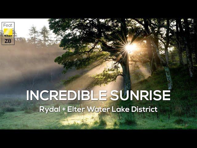 Incredible sunrise Rydal + Elter Water Lake District