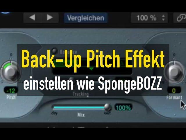 Back-Up mischen mit Pitch-Effekt wie SpongeBOZZ | abmischenlernen.de