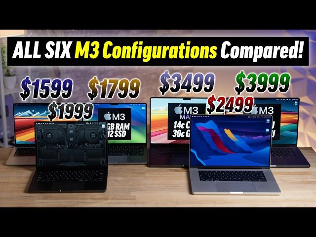 M3 vs M3 Pro vs M3 Max - FINAL Performance Comparison!