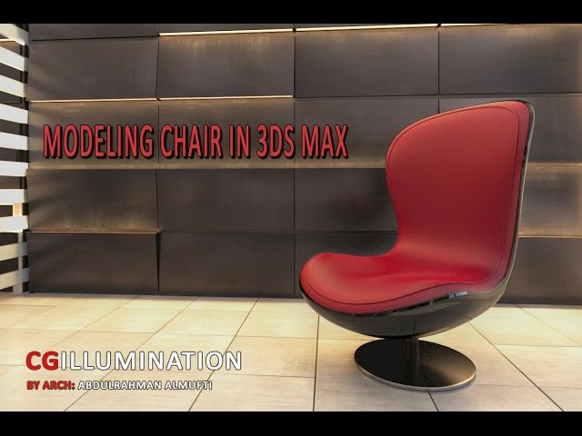 3D Max Modeling Chair speed Overview : Edit Poly, Smoothing Groups