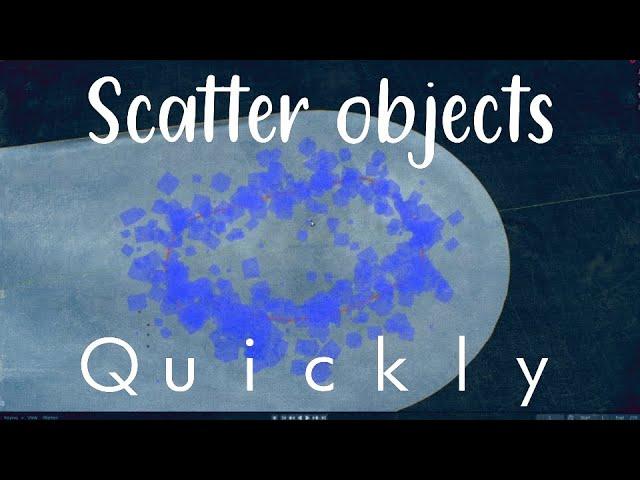 How to Use the Object Scatter Addon (the free one) (blender 2.8x)
