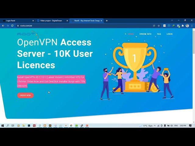 How to Install OpenVPN Access Server 2.10.1 -  with10M User.