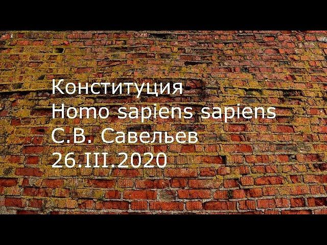 С.В. Савельев - Конституция Homo sapiens sapiens