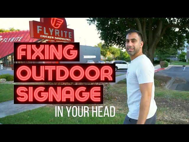 Copywriting Exercise of Mental Ad Re-Writing (Fixing outdoor signage in your head)