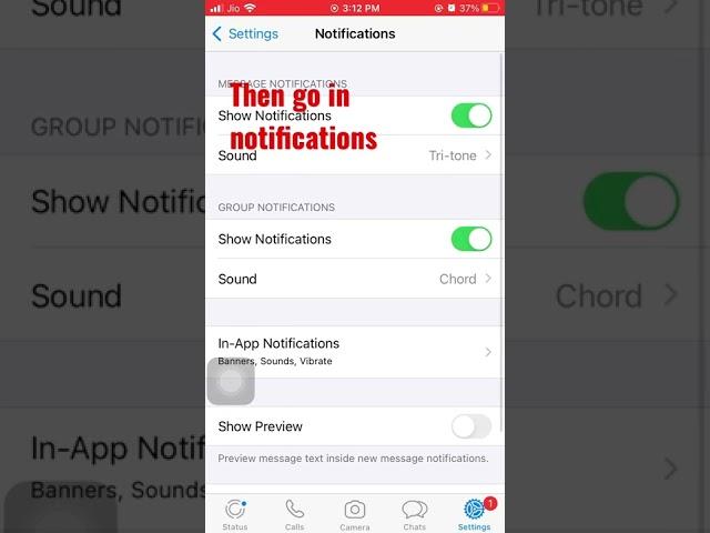 How to change whatsapp notification sound in iPhone