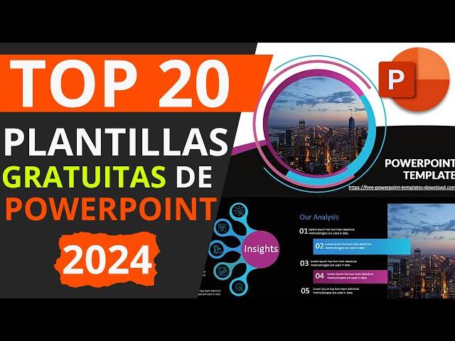  ¡Descarga GRATIS 20 Plantillas de Presentaciones para PowerPoint!  ¡2024! 