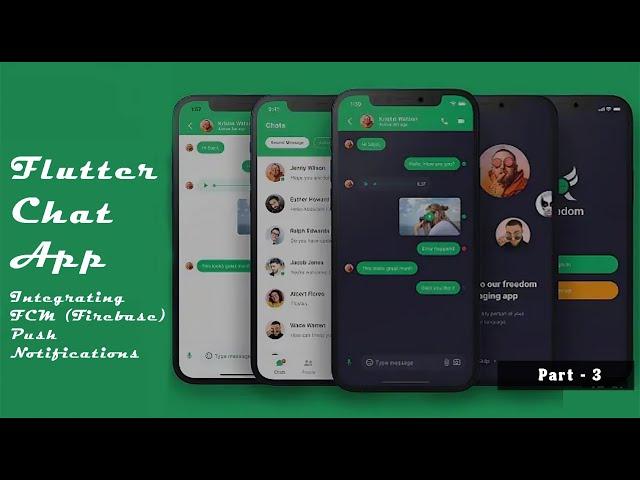 Chat App • Flutter X Firebase || Foreground Background Or Terminated Notifications || Part 3