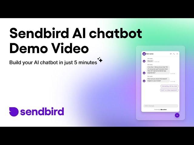 Build Your AI Chatbot in Minutes with Sendbird | Quick & Easy Setup Demo