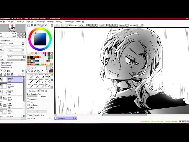 [Speedpaint] Soukoku-  Gravity