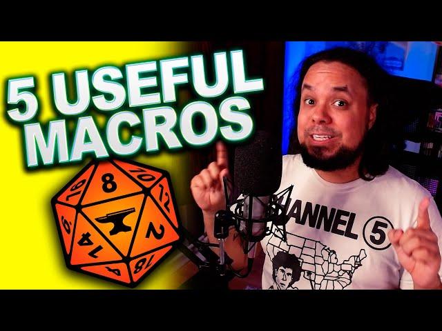 5 AMAZING Foundry VTT macros that will make your players VERY HAPPY!