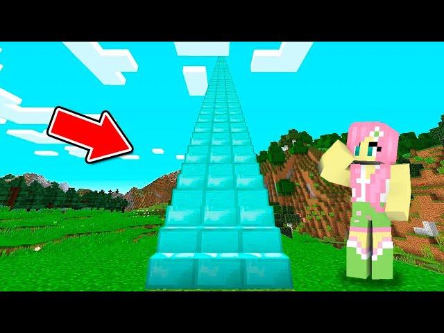 Fluttershy Climbing Up Hidden Staircase In Minecraft