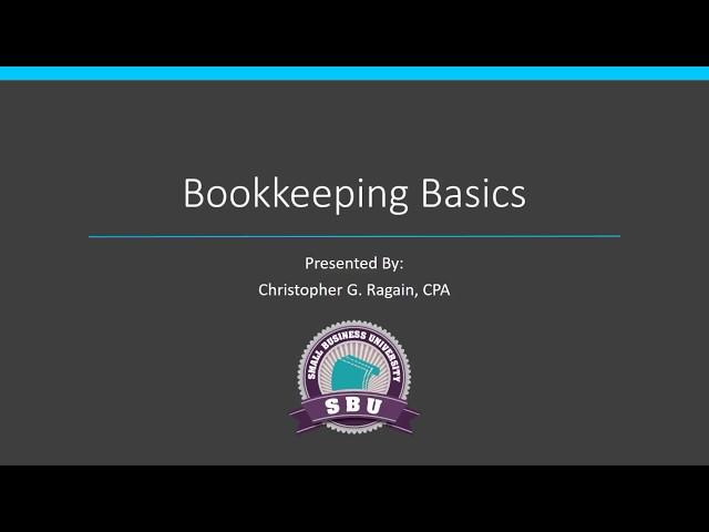 Bookkeeping Basics