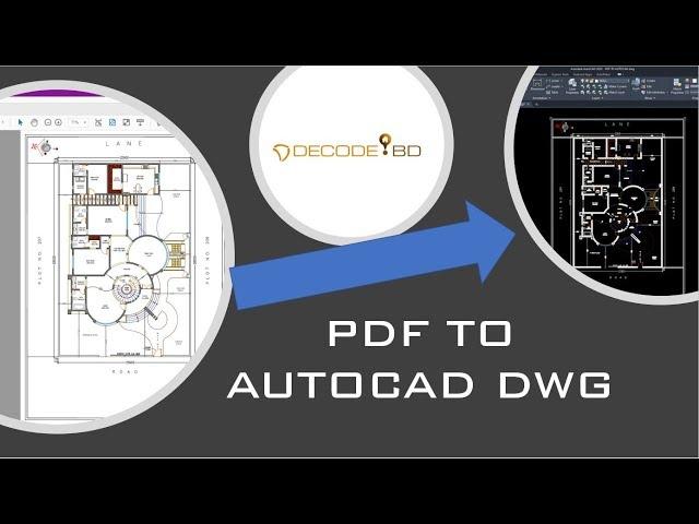 Pdf to Autocad dwg file converter