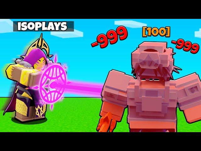 This TRYHARD Thinks That Diamond Armor Can Beat DEATH ADDER Kit.. (Roblox Bedwars)