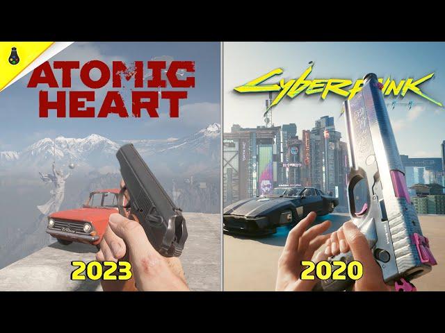 Atomic Heart vs Cyberpunk 2077 - Details and Physics Comparison