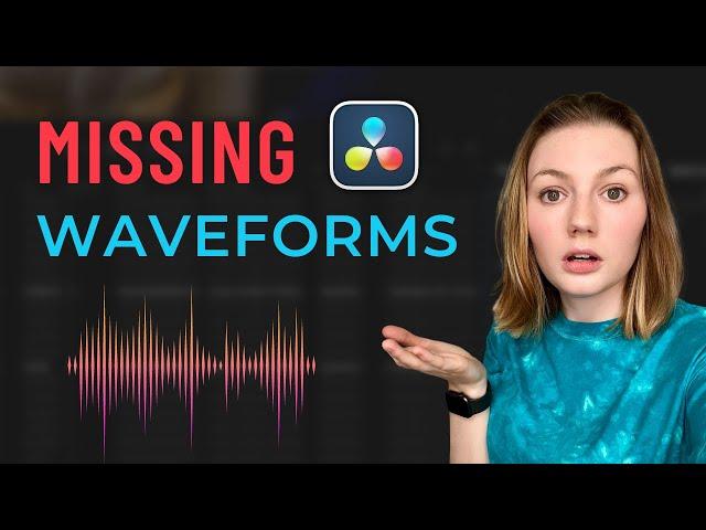 Missing Waveforms in DaVinci Resolve WORKAROUND