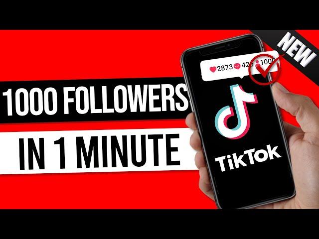 HOW TO GET 1,000 TIKTOK FOLLOWERS IN 1 MINUTE IN 2024 *New Method*