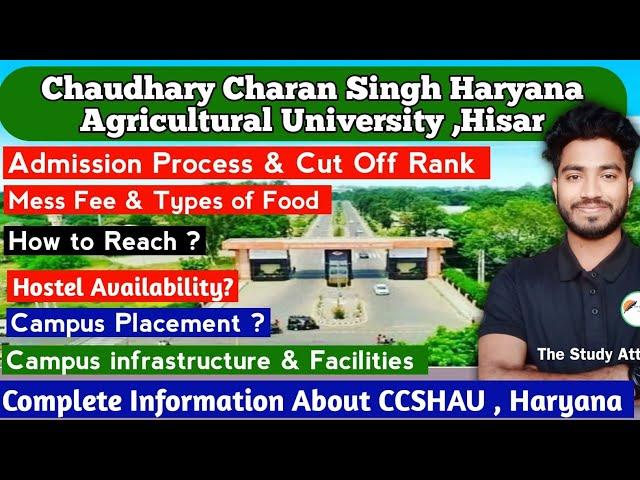 ICAR CCSHAU Cut Off  Review,Hostel, Campus,fee , library, Placement,Hisar Agricultural University 