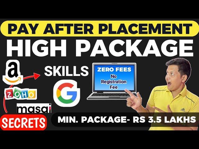 Masai School Assured Placement Program 2024 || Free Training & Placement Opportunity || Must Watch