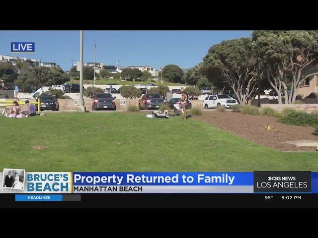 LA County transfers Bruce's Beach to Black family who owned property in 1920s