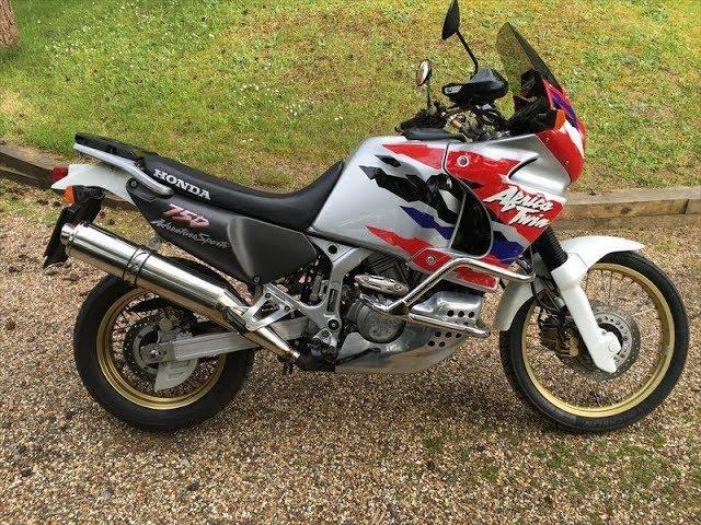 Honda XRV 750 Africa Twin exhaust sound and fly by compilation