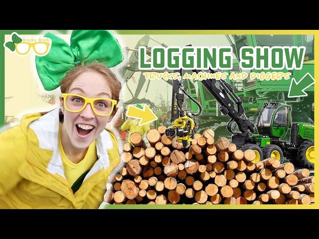 Big Trucks, Diggers and Machines | Brecky Breck at The Oregon Logging Show