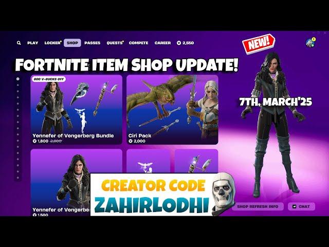 Fortnite Item Shop Update! [7th March, 2025] (CH6 S2)