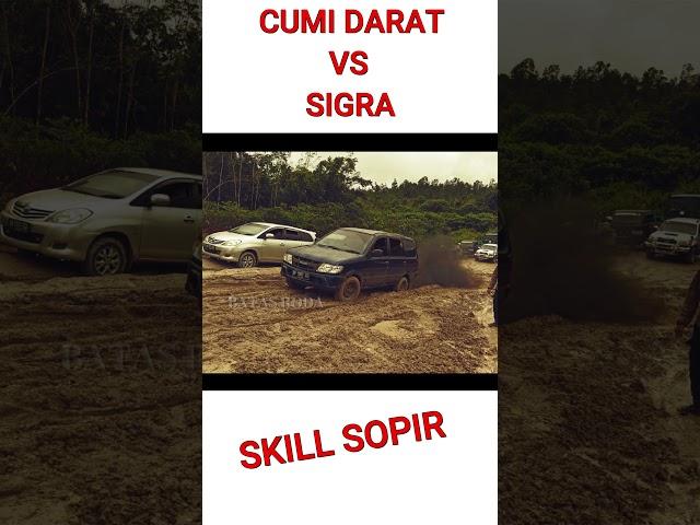 ISUZU PANTHER VS DAIHATSU SIGRA DI TANJAKAN LUMPUR JALUR OFFROAD