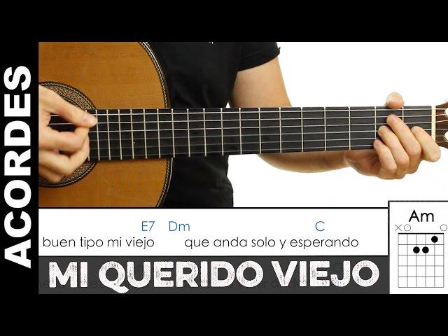 Como tocar Mi Querido Viejo de Piero en guitarra Acordes para guitarra tutorial de  guitarraviva