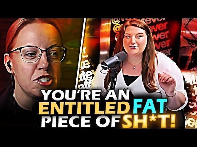 Rachel Wilson STORMS whatever podcast to DESTROY entitled FAT girl for INSULTING Andrew