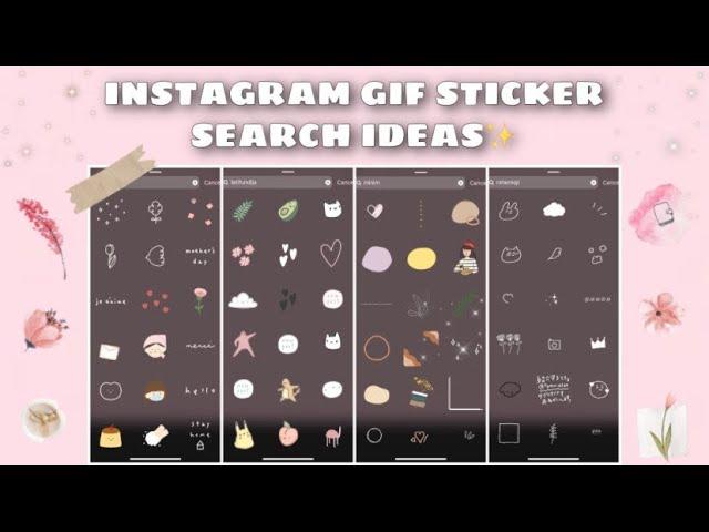 Instagram Gif Sticker Search Ideas