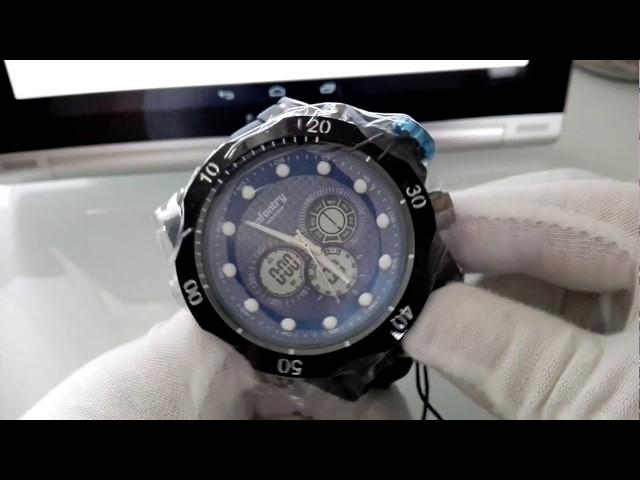 Elegans.cz: Pánské hodinky Infantry army IN.060 / Unboxing Infantry watch IN.060 blue