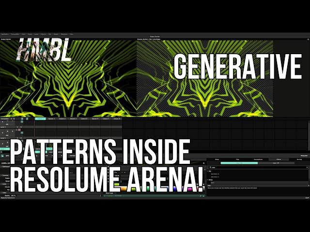 Visuals inside Resolume | Generative Sources