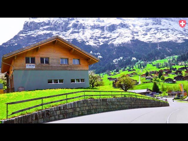 Interlaken to Grindelwald Switzerland - A Beautiful Drive in Switzerland 4K | #swiss