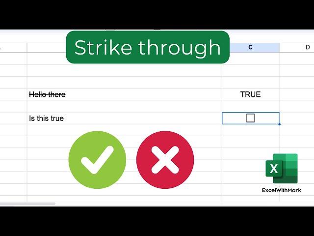 How To Strikethrough On Google Sheets