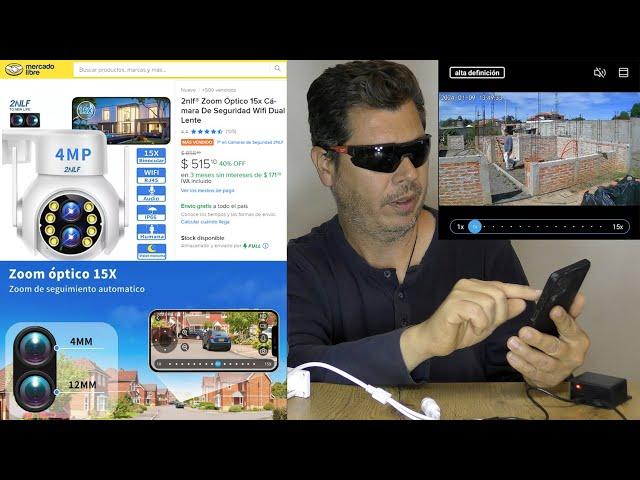 Review: Cámara de Seguridad 2nlf® Zoom Óptico 15x Dual Lente y Conectividad WiFi por solo MXN 515