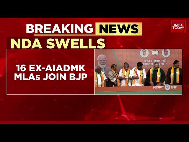 16 AIADMK MLAs Join BJP, Boost for NDA Ahead of 2024 Elections | Watch This Report