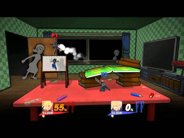 smash Wii U:cloud ditto: Javon (blue Cloud) Vs Chris (red Cloud)