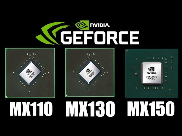 Nvedia Geforce MX110 vs MX130 vs MX150 comparison || Nvedia MX110 graphics️