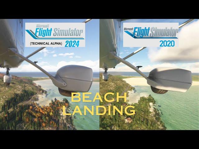 MSFS 2024 vs 2020 | Barra Beach Landing | Tech Alpha