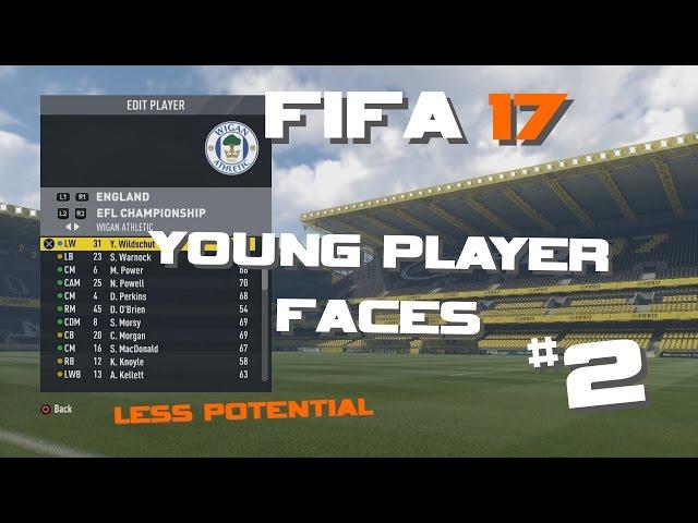 Fifa 17 Player Faces - Young Players (less potential) #2