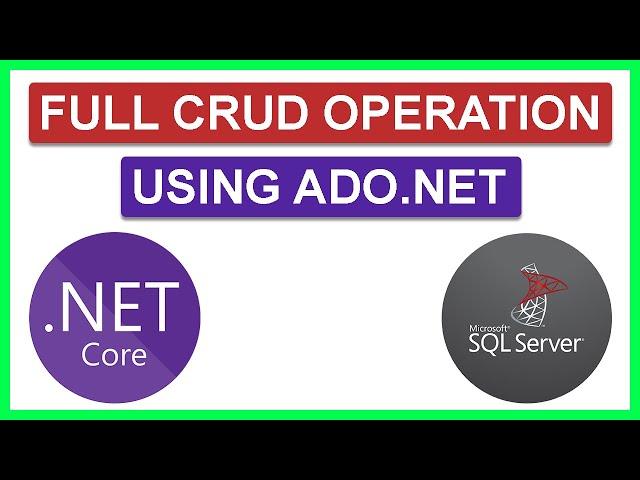 ASP.NET Core 7 MVC Full Crud Operation Using ADO.NET