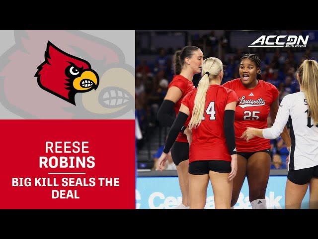 Louisville's Reese Robins' 11th Kill Seals The Deal